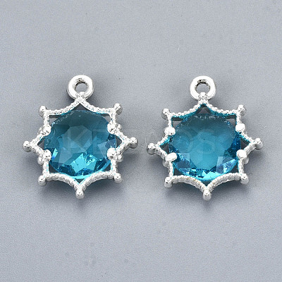 Faceted Glass Pendants GLAA-S191-002K-S-NR-1