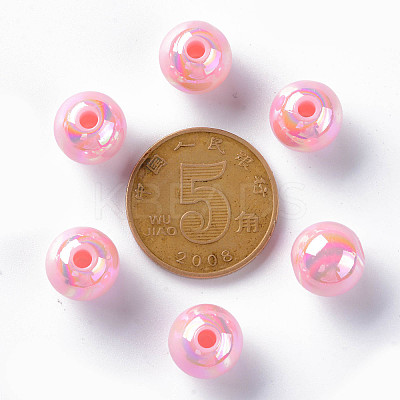 Opaque Acrylic Beads X-MACR-S370-D10mm-A01-1