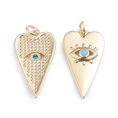 Brass Micro Pave Cubic Zirconia Pendants ZIRC-I042-01B-1