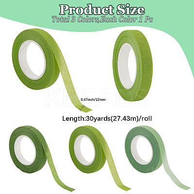 3 Rolls 3 Style Paper Tapes DIY-GF0011-33B-1