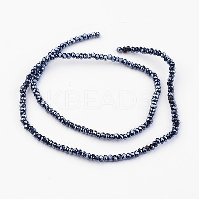 Electroplate Glass Beads Strands EGLA-P018-2mm-F03-1