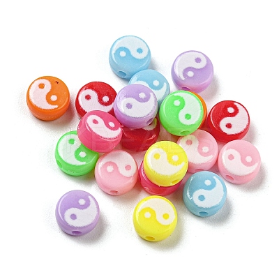 Opaque Acrylic Beads SACR-P028-01A-02-1
