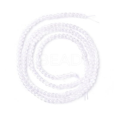Transparent Glass Beads Strands GLAA-C019-01A-33-1