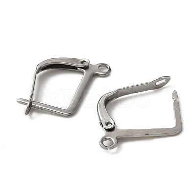316 Surgical Stainless Steel Hoop Earring Findings STAS-WH0022-74-1