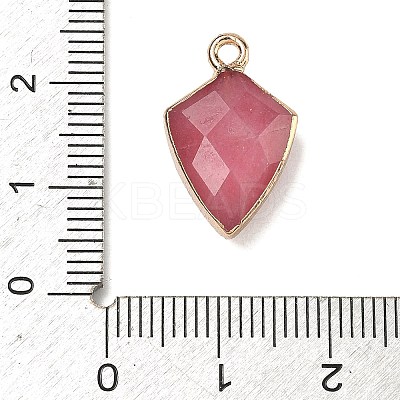 Dyed Natural Pink Chalcedony Pendants G-K422-01G-01-1