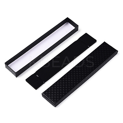 Rhombus Textured Cardboard Jewelry Necklace Boxes LS-CBOX-T006-03A-1