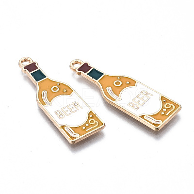Eco-Friendly Alloy Enamel Pendants X-ENAM-Q437-051-NR-1