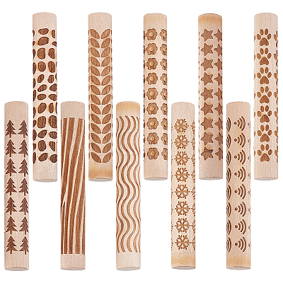 Wood Embossing Rod DIY-WH0504-892-1