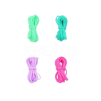 20M 4 Colors Hollow Pipe PVC Tubular Synthetic Rubber Cord RCOR-YW0001-06C-1