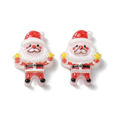Colorful Christmas Series Resin Cabochons CRES-Q006-02J-1