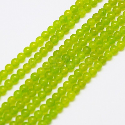 Natural Malaysia Jade Bead Strands X-G-M097-4mm-07-1