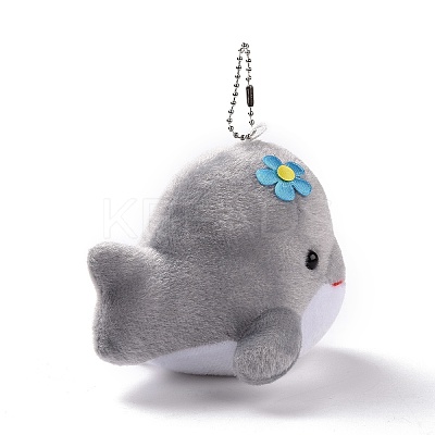 PP Cotton Mini Animal Plush Toys Dolphin Pendant Decoration LS-HJEW-C002-01B-1