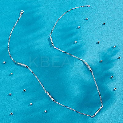 80Pcs 304 Stainless Steel Spacer Beads STAS-UN0050-36-1