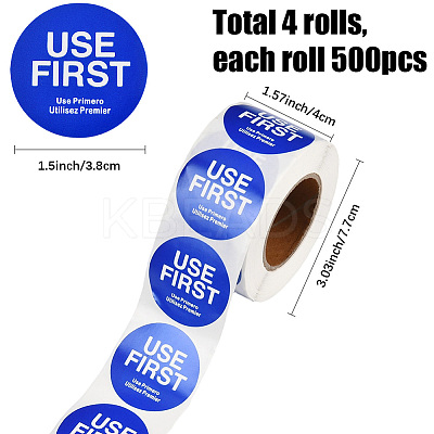 500Pcs Paper Adhesive Label Stickers STIC-WH20010-25E-1