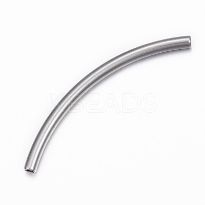 Tarnish Resistant 304 Stainless Steel Tube Beads STAS-G137-39P-1