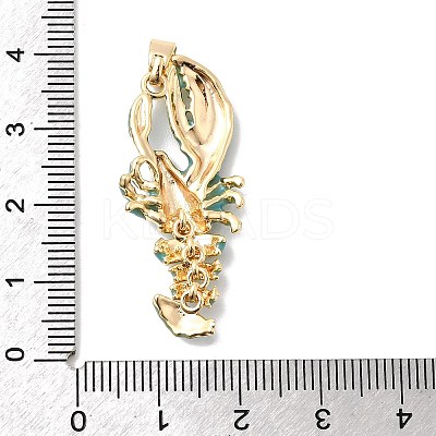 Brass Enamel Pendants KK-A277-03G-03-1