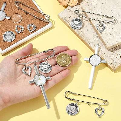Iron Kilt Pins Brooch Findings DIY-FS0009-47-1