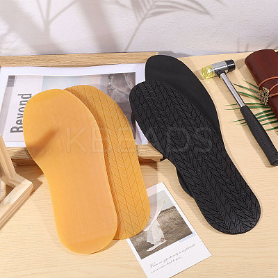 2 Pairs 2 Colors Anti Skid Rubber Shoes Bottom Heel Sole FIND-CA0011-05-1