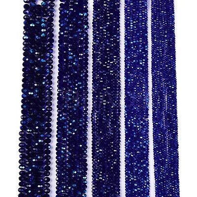 Electroplate Glass Beads Strands EGLA-A044-T2mm-L06-1