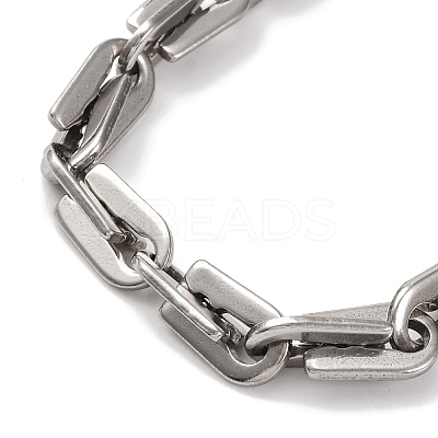 201 Stainless Steel Arch Link Chain Necklace NJEW-F222-23P-1