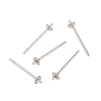 Tarnish Resistant 304 Stainless Steel Post Stud Earring Findings STAS-R063-41-1