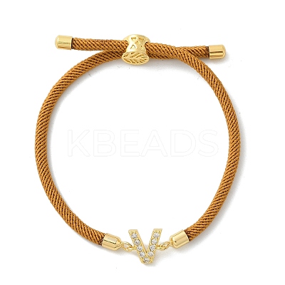 Adjustable Nylon Cord Bracelets X-BJEW-C096-01G-22-1