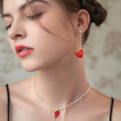 50Pcs 10 Styles Alloy Enamel Pendants ENAM-CJ0002-85-1