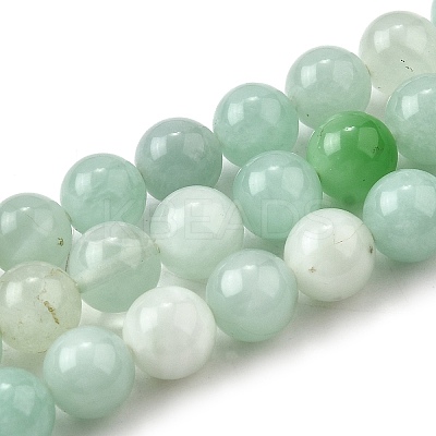 Natural Glass Beads Strands G-L621-B12-6mm-1