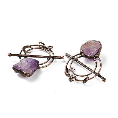 Natural Lavender Amethyst Big Pendants G-A227-08A-R-1