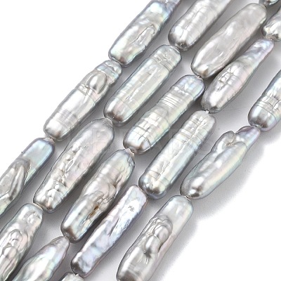 Natural Baroque Keshi Pearl Beads Strands PEAR-P064-05B-03B-1