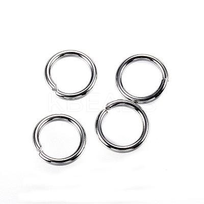 Tarnish Resistant 304 Stainless Steel Open Jump Rings STAS-D448-098P-7mm-1