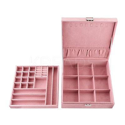 Velvet & Wood Jewelry Boxes VBOX-I001-03B-1