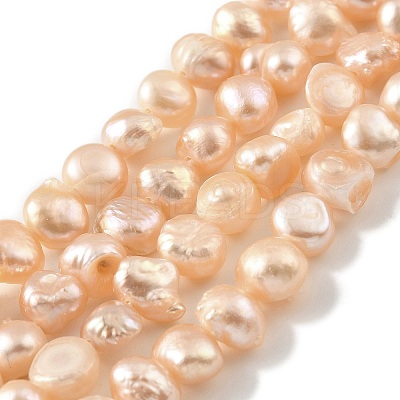 Natural Cultured Freshwater Pearl Beads Strands PEAR-A006-04B-1