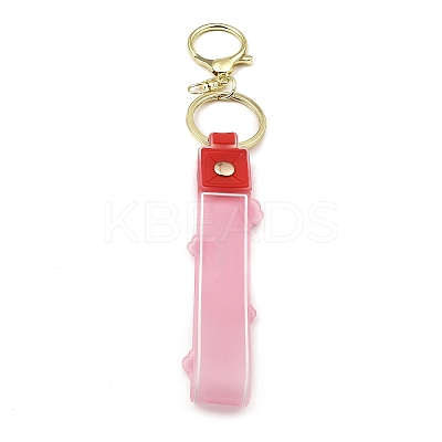 Flower PVC Rope Keychains KEYC-B015-01LG-03-1