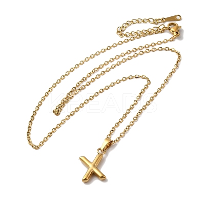 PVD Vacuum Plating 201 Stainless Steel Necklaces NJEW-H033-01G-X-1