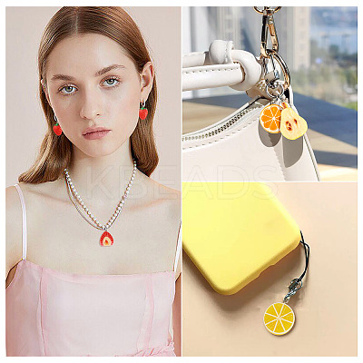 30Pcs 10 Styles Opaque Resin Pendants RESI-TA0005-60-1