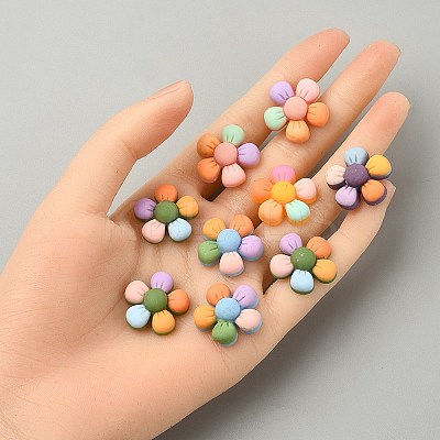 20Pcs 5 Colors Opaque Resin Cabochons OHAR-YW0001-02-1