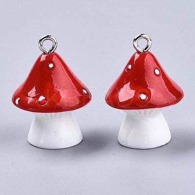 Opaque Resin Pendants RESI-T028-69D-1