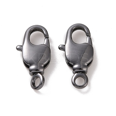Rack Plating Brass Swivel Lobster Claw Clasps KK-K238-39B-M-1