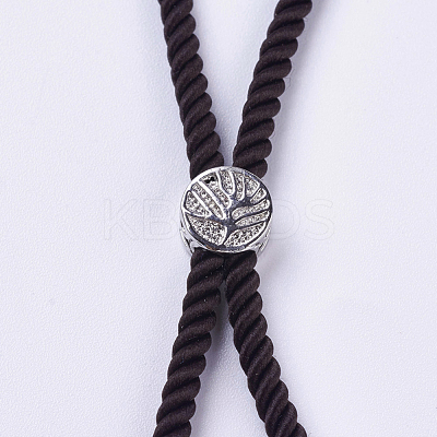 Nylon Twisted Cord Bracelet Making MAK-F018-10P-RS-1