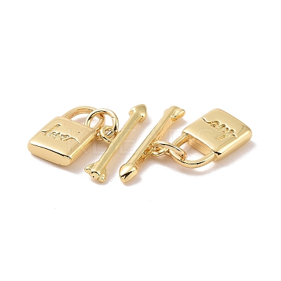 Rack Plating Brass Toggle Clasps LS-ZIRC-C042-12G-1