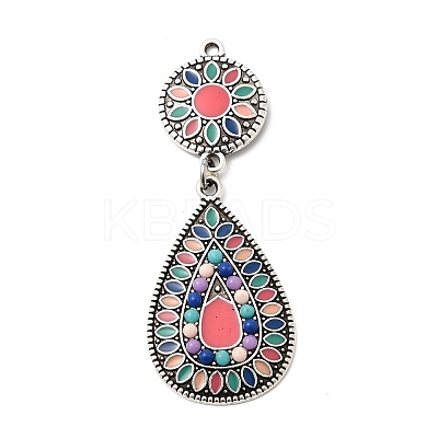 Tibetan Style Alloy Big Pendants FIND-B058-03AS-01-1
