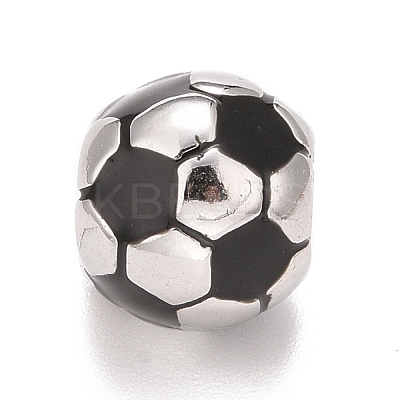 Non-Tarnish 304 Stainless Steel European Beads STAS-I194-26P-1