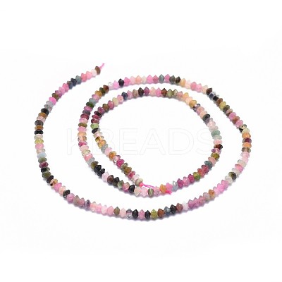 Natural Multicolor Tourmaline Beads Strands G-I249-D04-02-1