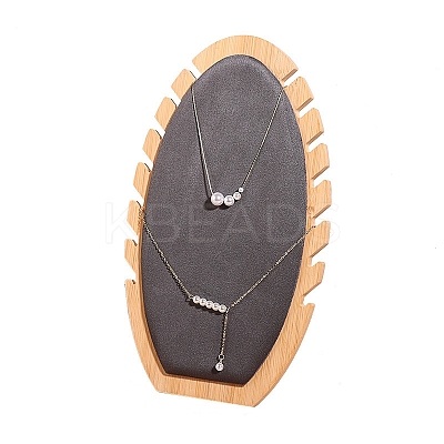 Velvet and Bamboo Necklaces Display Rack LS-PW-WG44067-02-1