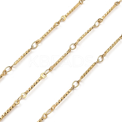 Ion Plating(IP) 304 Stainless Steel Rectangle Link Chains CHS-G025-12G-1