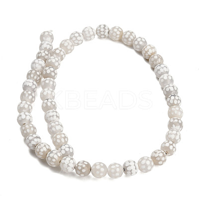 Tibetan Style dZi Beads Strands GG-NH0001-A04-8MM-1