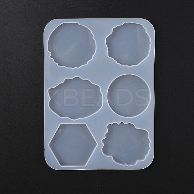 DIY Hexagon & Round & Polygon Phone Grip Ornament Silicone Molds DIY-TAC0022-14-1