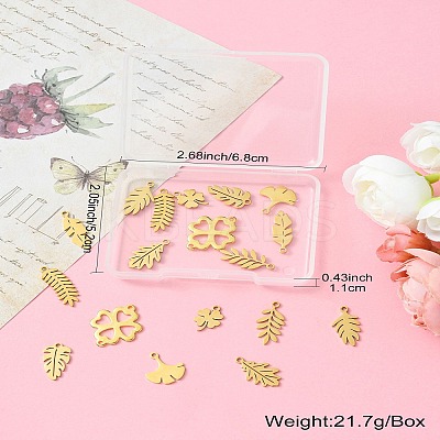 DIY Leafy Jewelry Making Finding Kit STAS-CJ0002-43-1
