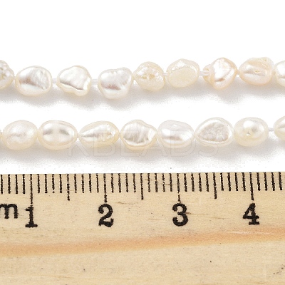 Natural Keshi Pearl Cultured Freshwater Pearl Beads Strands PEAR-P062-25B-1